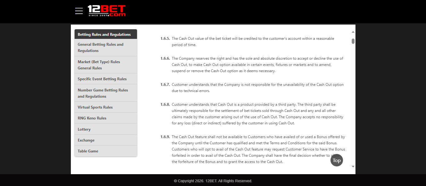 Bonus Terms screenshot
