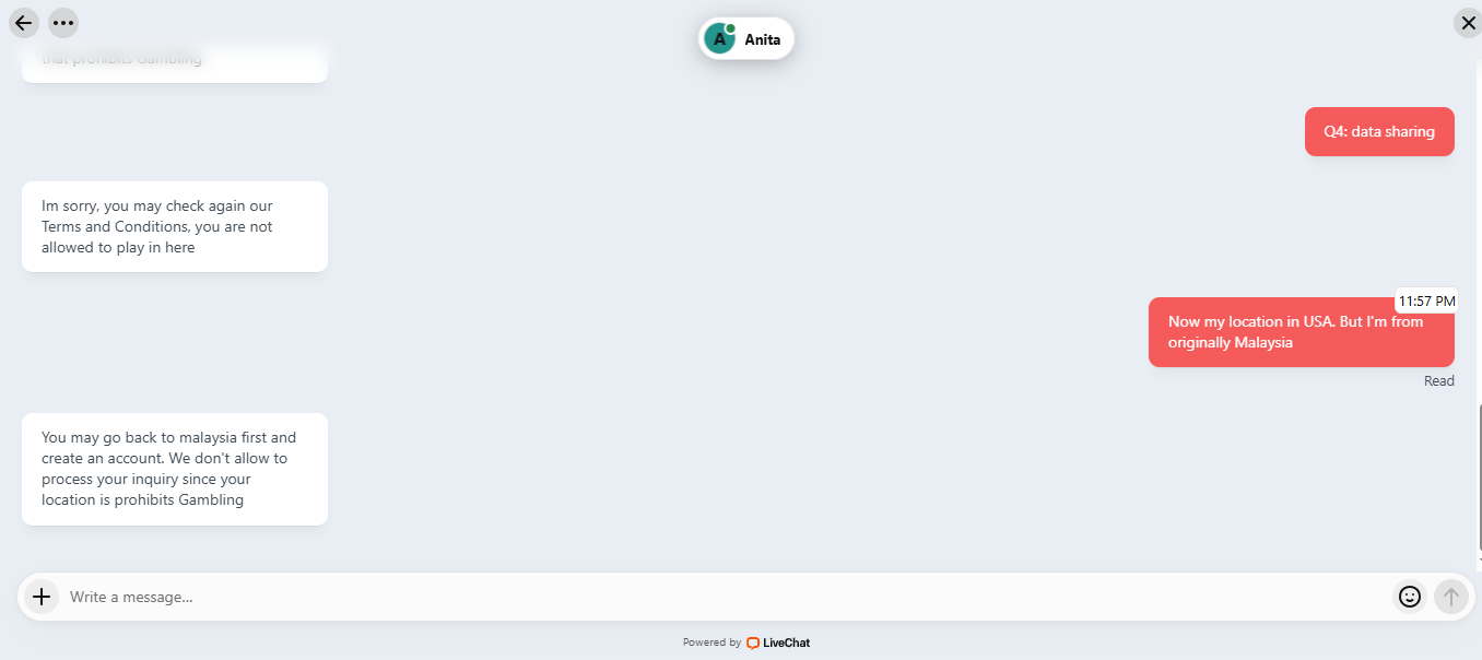 12bet live chat session