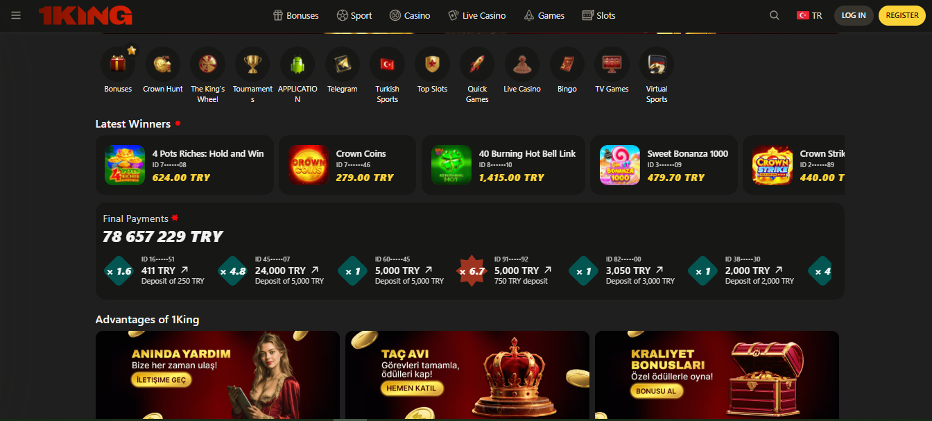 1king games lobby
