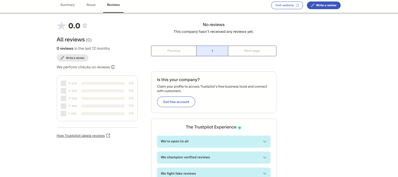 1king Trustpilot feedback