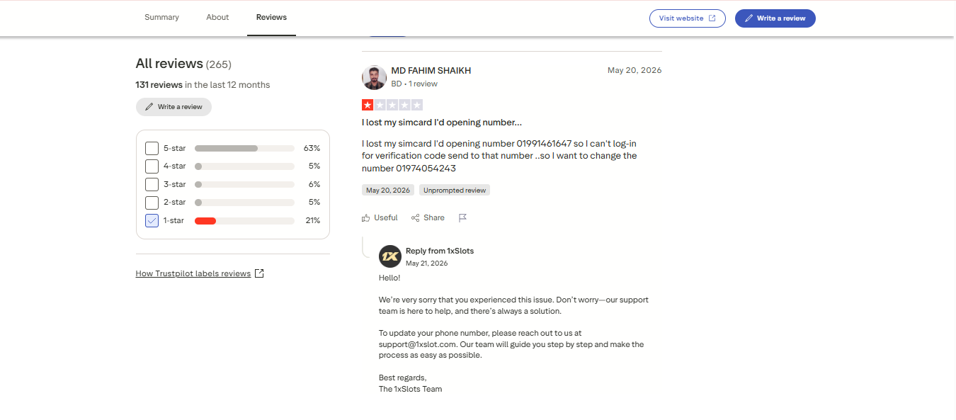 Trustpilot Negative screenshot