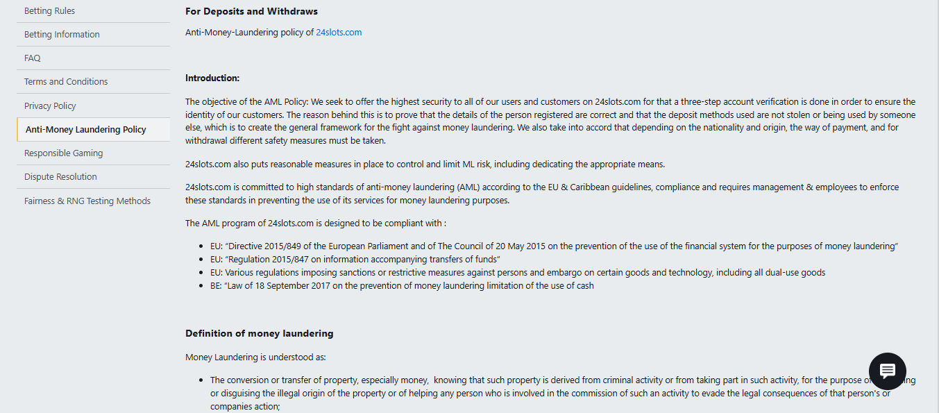 Withdrawal Limits screenshot