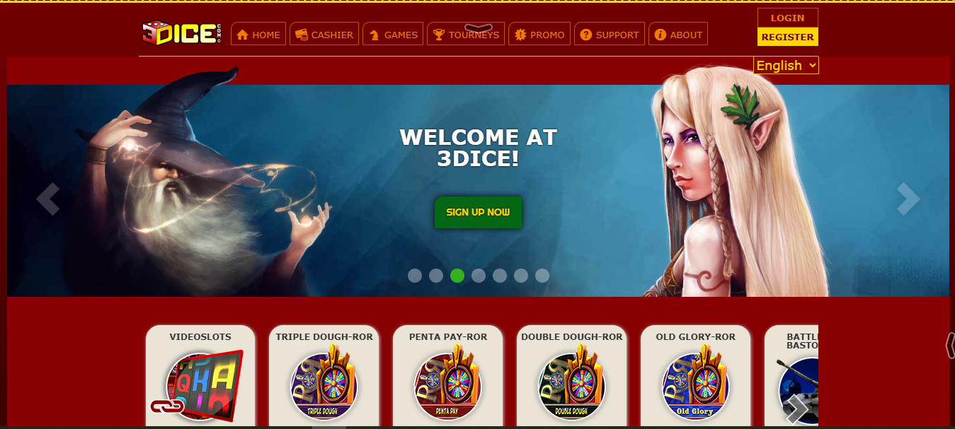 3Dice homepage