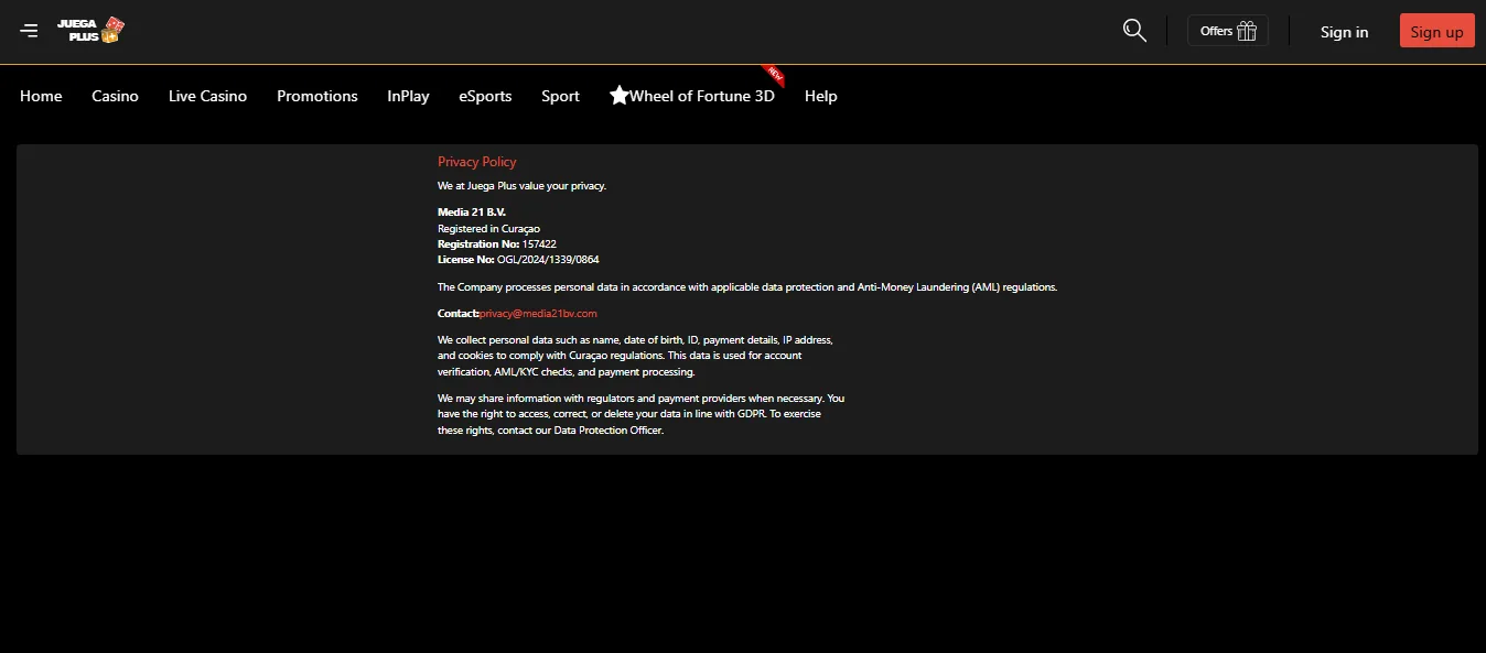Juega Plus casino promotions hub