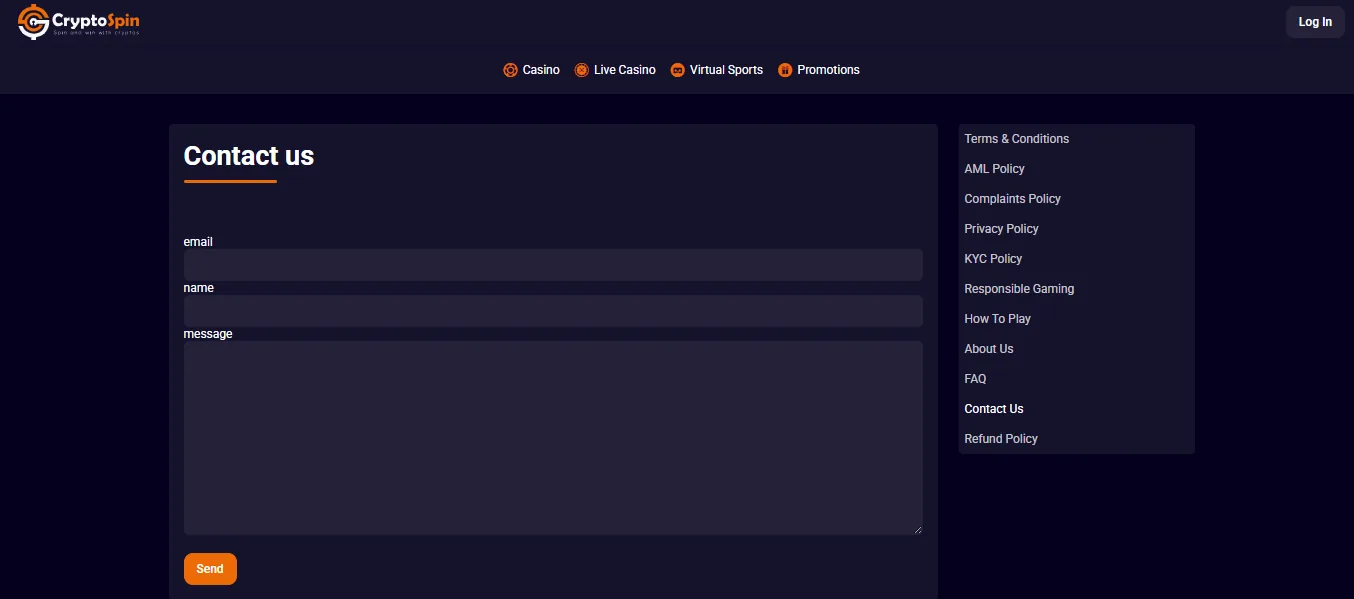 Live Chat screenshot