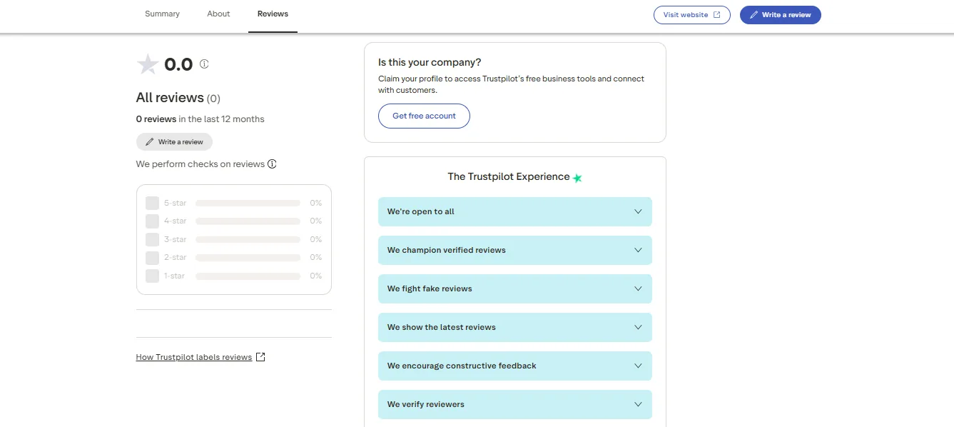 Trustpilot Negative screenshot