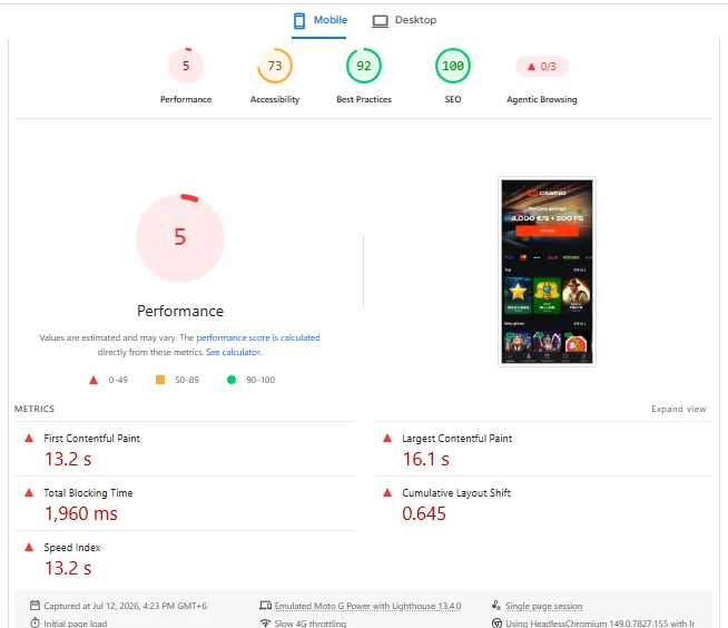 Mobile View screenshot