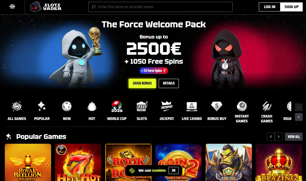 Homepage screenshot
