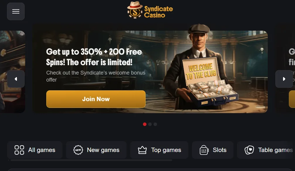 Homepage screenshot