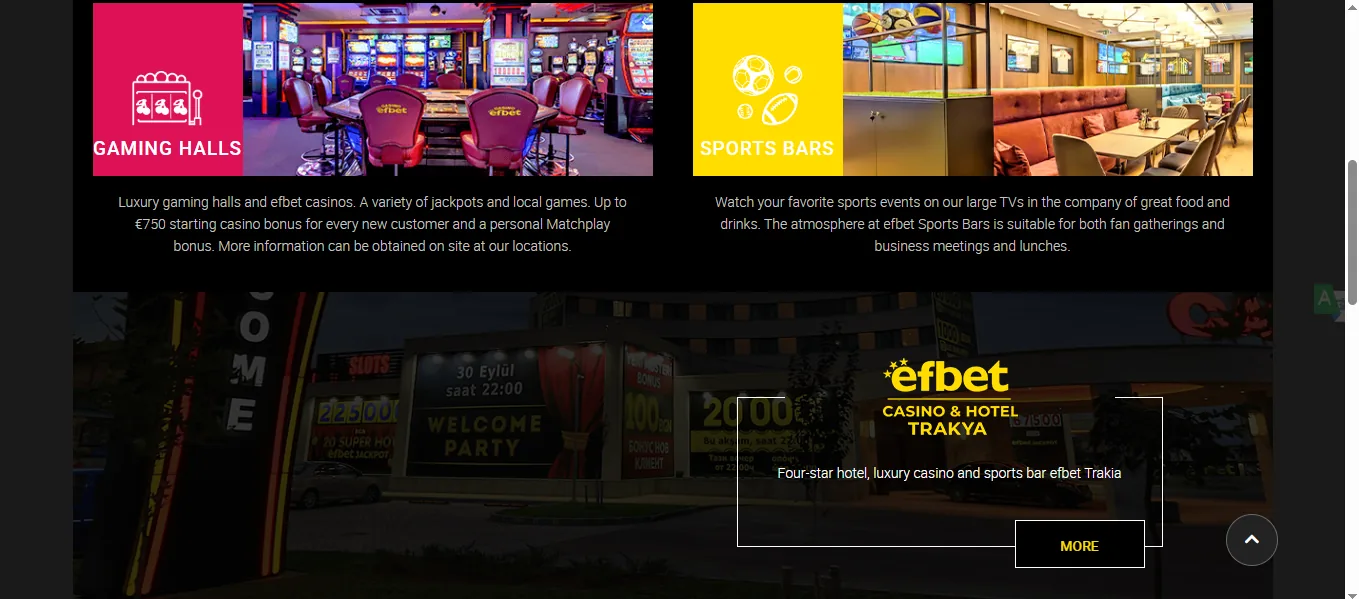 Screenshot of EF Bet's responsible-gambling tools