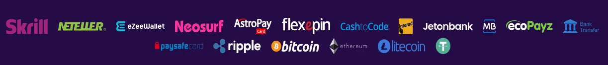 Screenshot of FGFOX Casino's cashier and payment methods