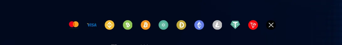 Screenshot of FlukyOne Casino's cashier and payment methods