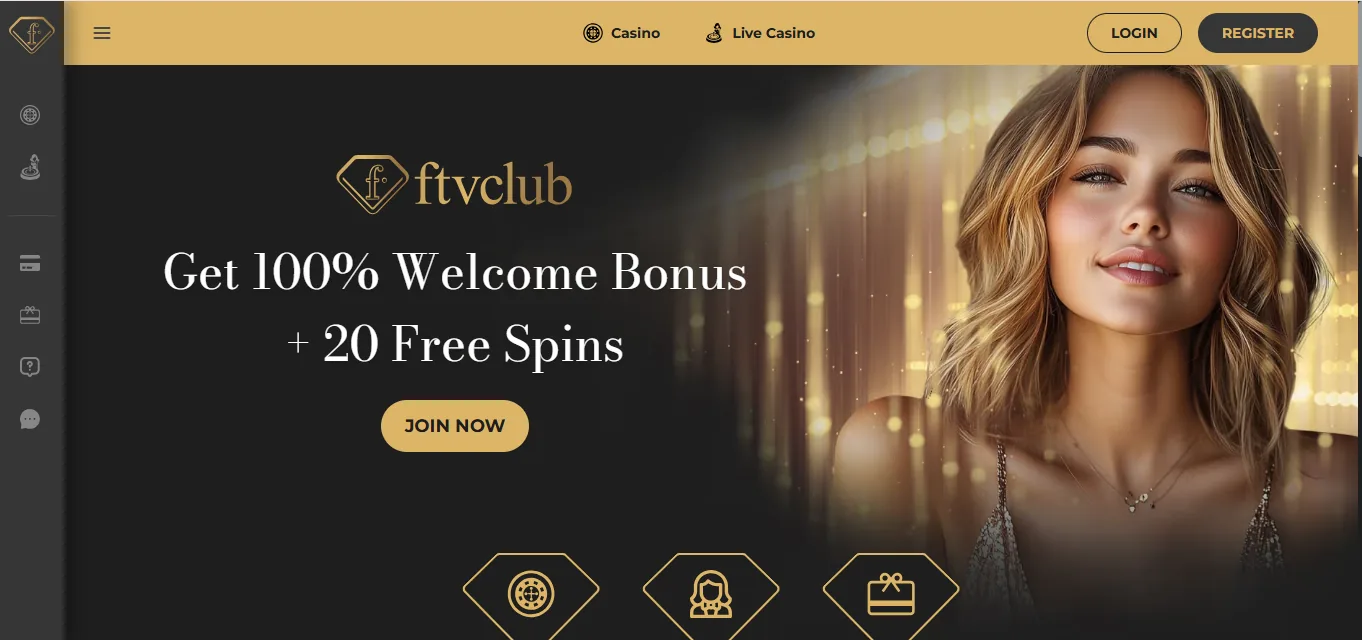 Screenshot of Ftv Club's homepage