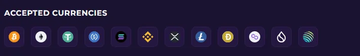 Screenshot of Gambulls's cashier and payment methods