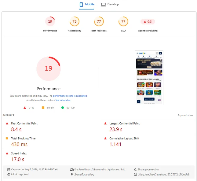 Screenshot of Gudar Casino's withdrawal
