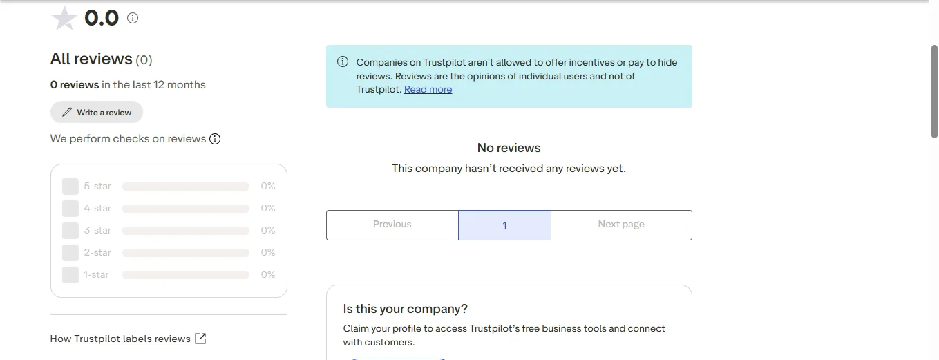 Screenshot of Jet bahis's negative Trustpilot review