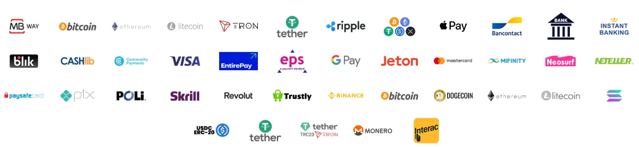 Screenshot of Ovitoonscasino's cashier and payment methods