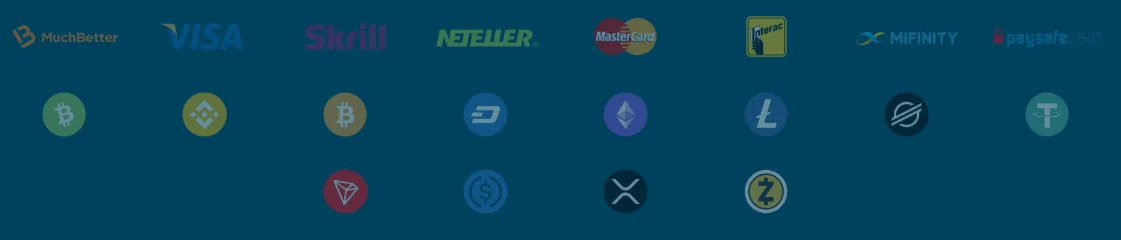 Screenshot of StakeMania's cashier and payment methods