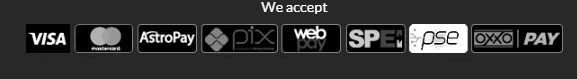 Screenshot of Trilion Ario Casino's cashier and payment methods