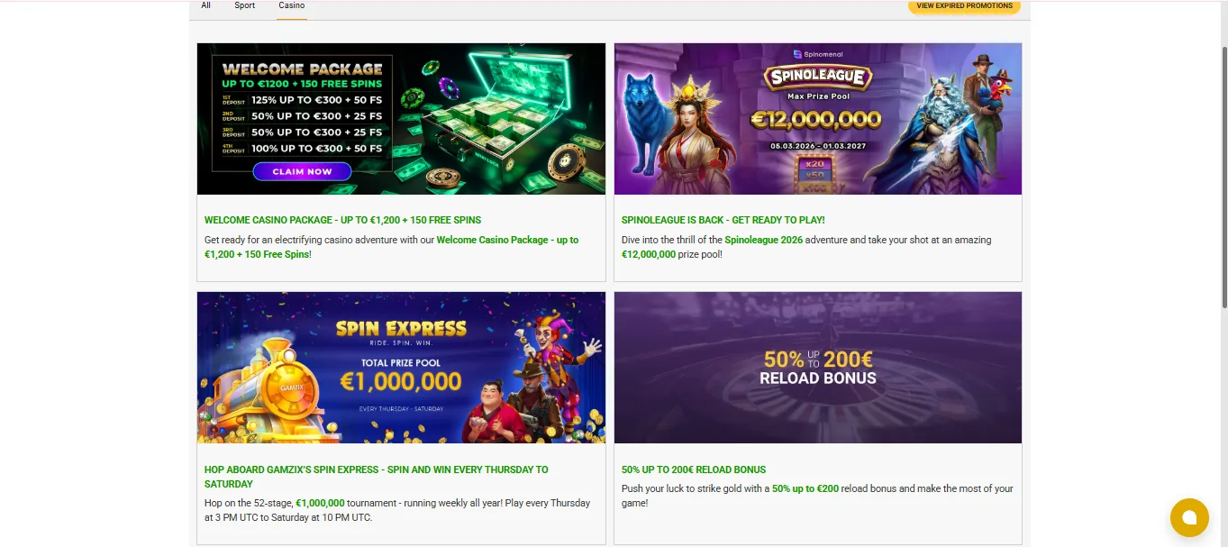 Screenshot of WikiLuck's welcome bonus offer